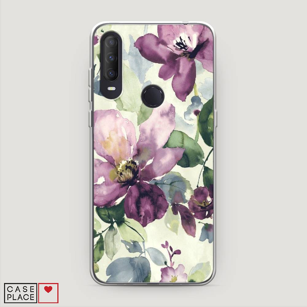 

Чехол Awog на Alcatel 1S (2020) / Алкатель 1S (2020) "Сиреневые цветы-акварель", Разноцветный, 170850-10