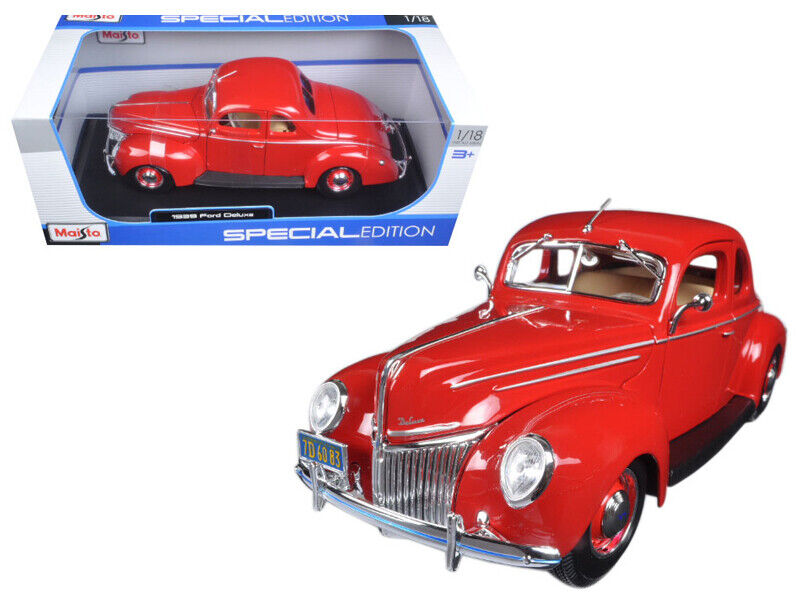 Машина Maisto 1:18 Ford Deluxe (1939) 31180 машина maisto ford mustang gta fastback 1967 1 18 зеленый 31166