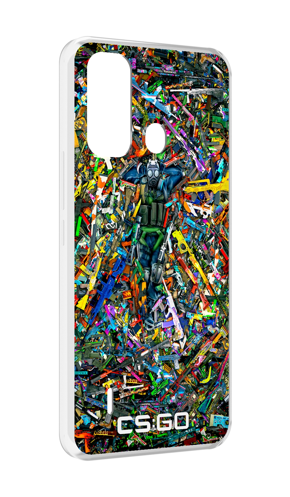 

Чехол MyPads CS GO guns skins мужской для ITEL A49 / A58 / A58 Pro, Прозрачный, Tocco