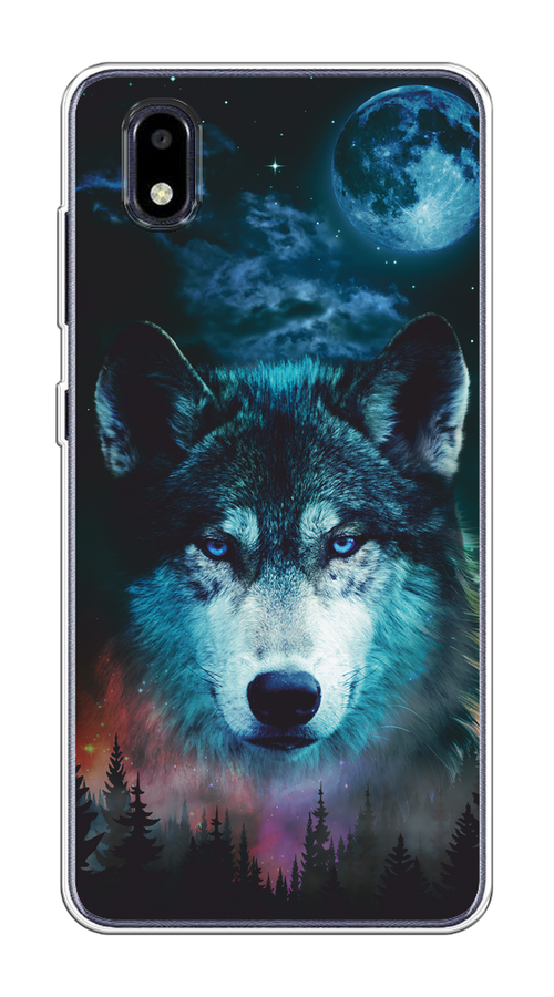 

Чехол на ZTE Blade A3 (2020) "Лунный волк", Бирюзовый;розовый;синий, 133650-1