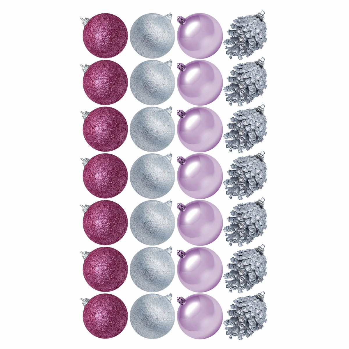 

Набор шаров на ель Diligence party DP-TOY-46 6 см 28 шт., DP-TOY-46