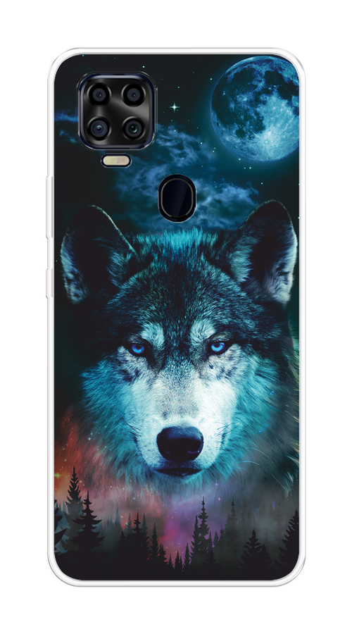 

Чехол на ZTE Blade V2020 "Лунный волк", Бирюзовый;розовый;синий, 134350-1