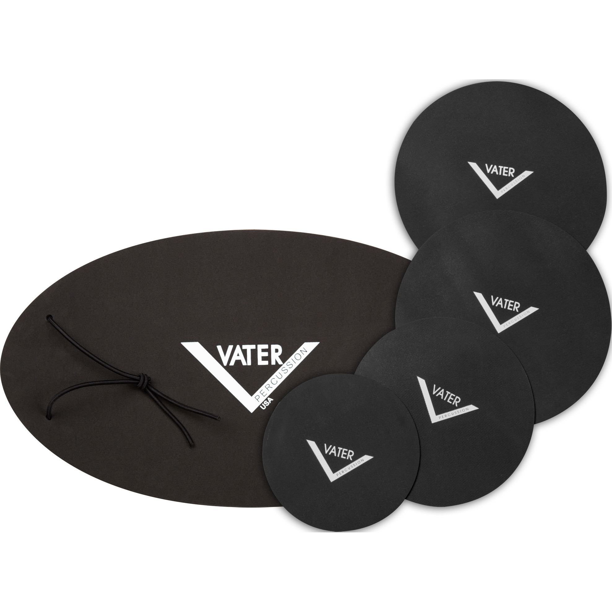 фото Резиновые накладки на барабаны для беззвучной тренировки vater vngcfp complete fusion pack