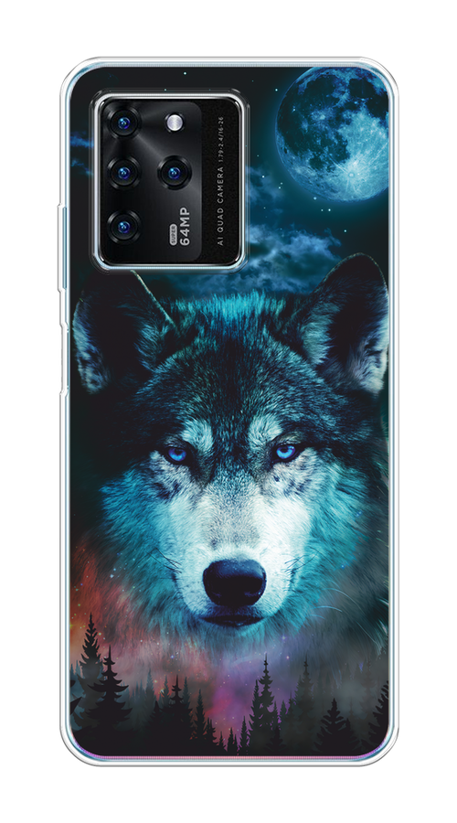 

Чехол на ZTE Blade V30 "Лунный волк", Бирюзовый;розовый;синий, 135350-1