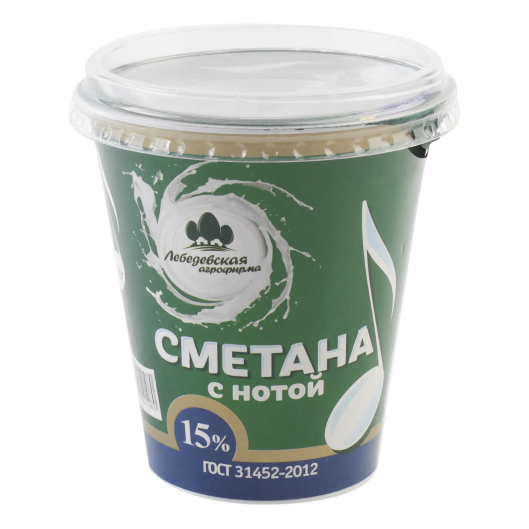 

Сметана Лебедевская агрофирма 15% бзмж 320 мл