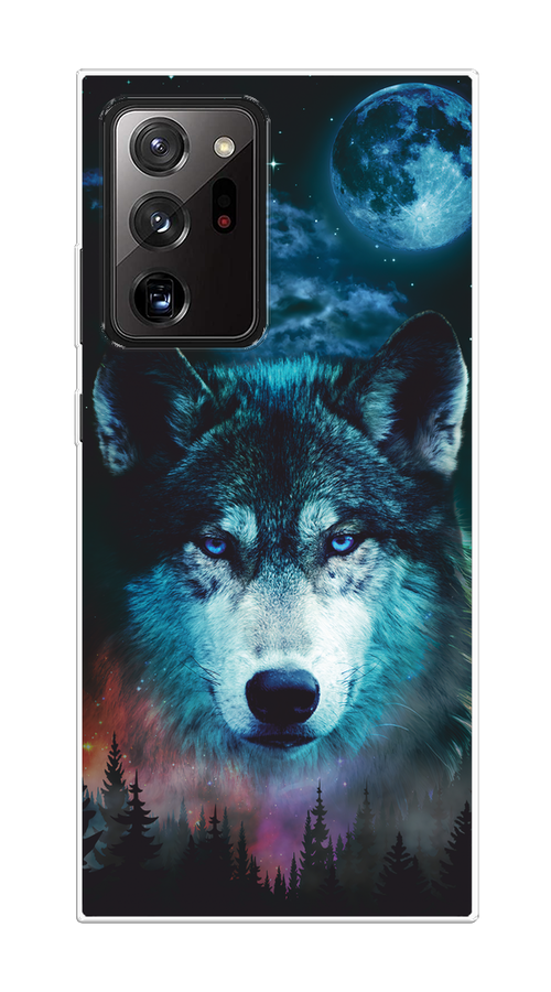 

Чехол на Samsung Galaxy Note 20 Ultra "Лунный волк", Бирюзовый;розовый;синий, 2101050-1