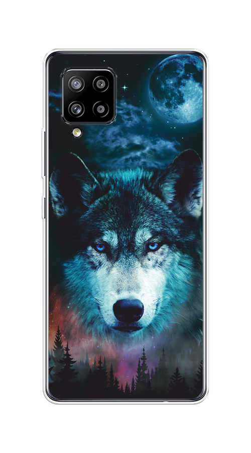 

Чехол на Samsung Galaxy A42 "Лунный волк", Бирюзовый;розовый;синий, 2101750-1