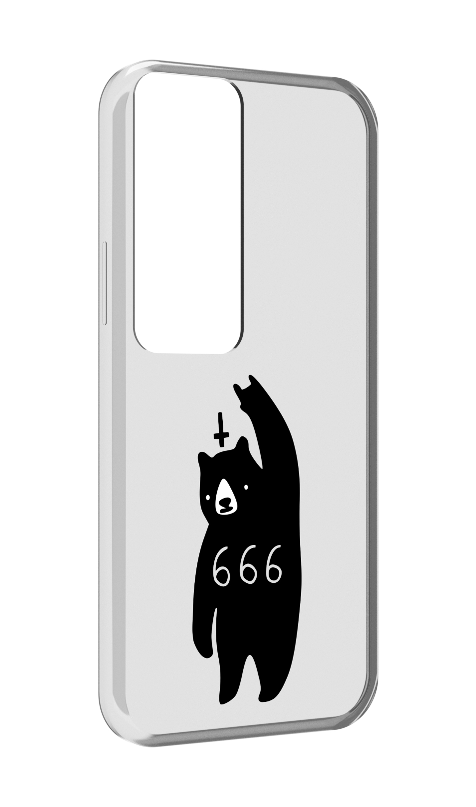 

Чехол MyPads медведь 666 для Tecno Pova Neo 2, Прозрачный, Tocco