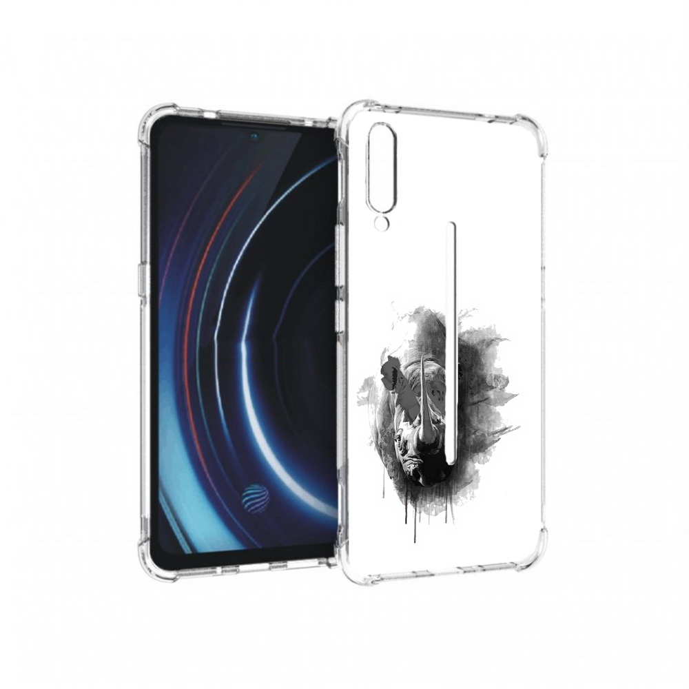

Чехол MyPads Tocco для Vivo iQOO носорог (PT226955.389.523), Прозрачный, Tocco