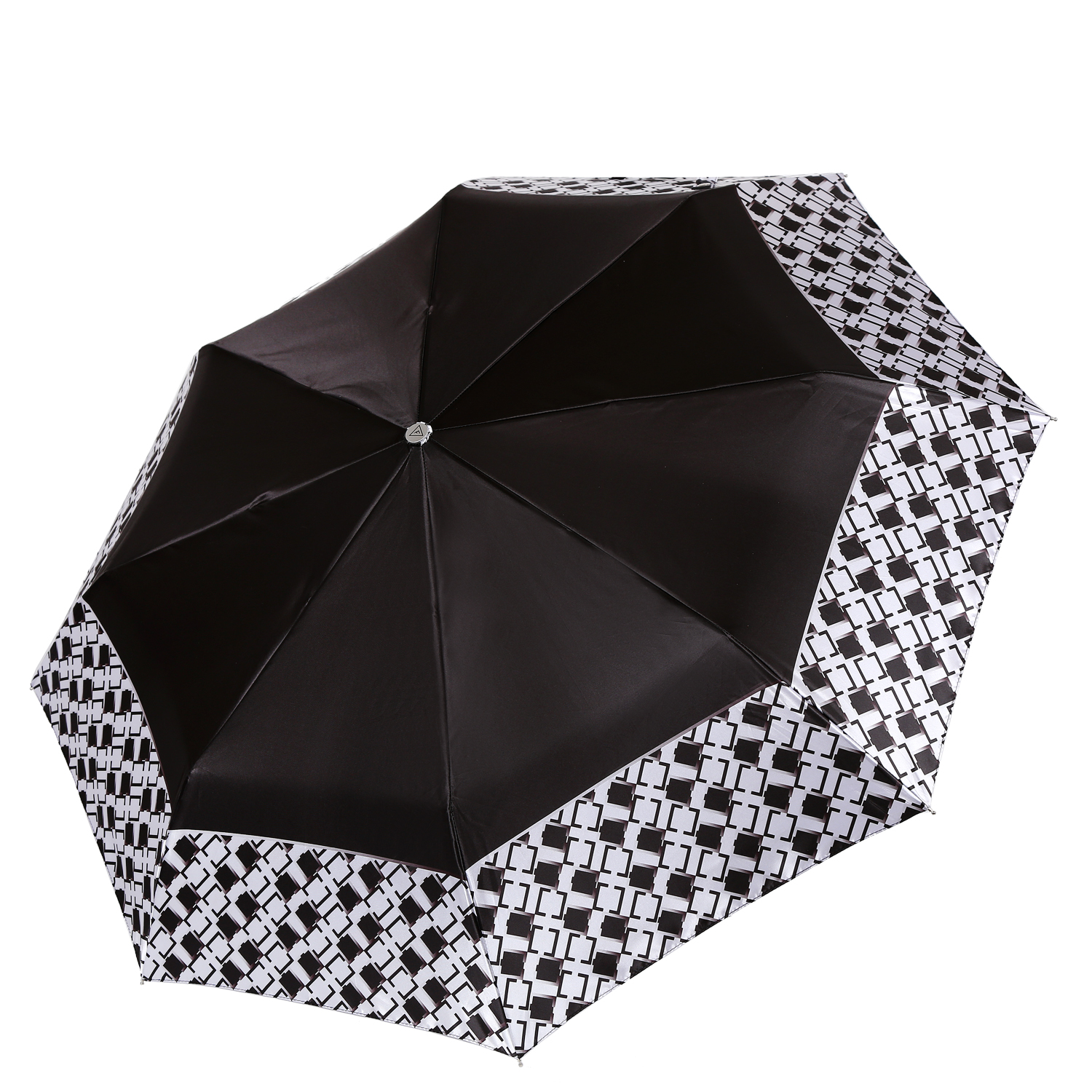 Зонт складной женский автоматический FABRETTI L-20291-2, черный
