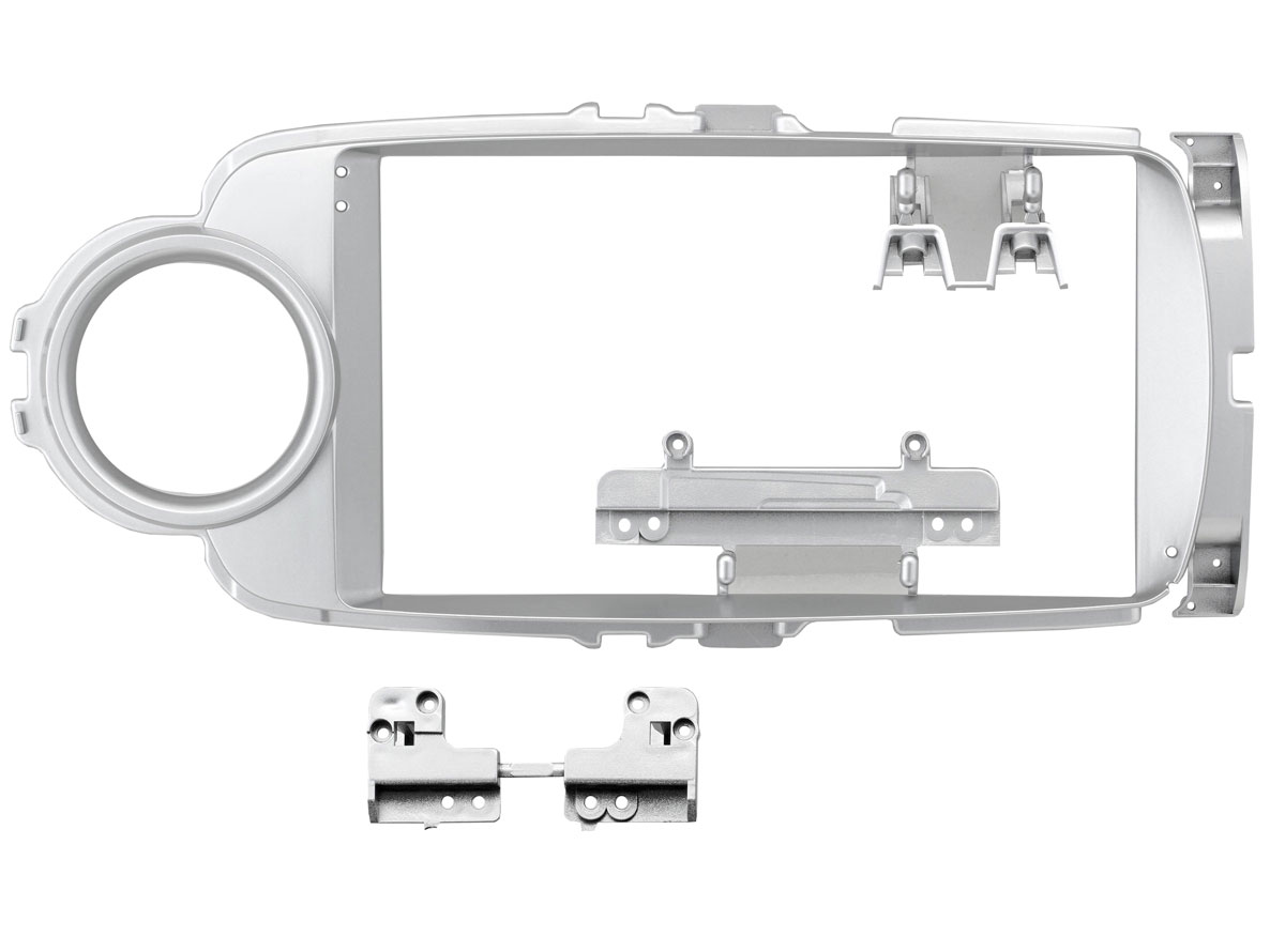 

Рамка для UMS TOYOTA Yaris 2010-2014, 9 Silver, RTY-FC910