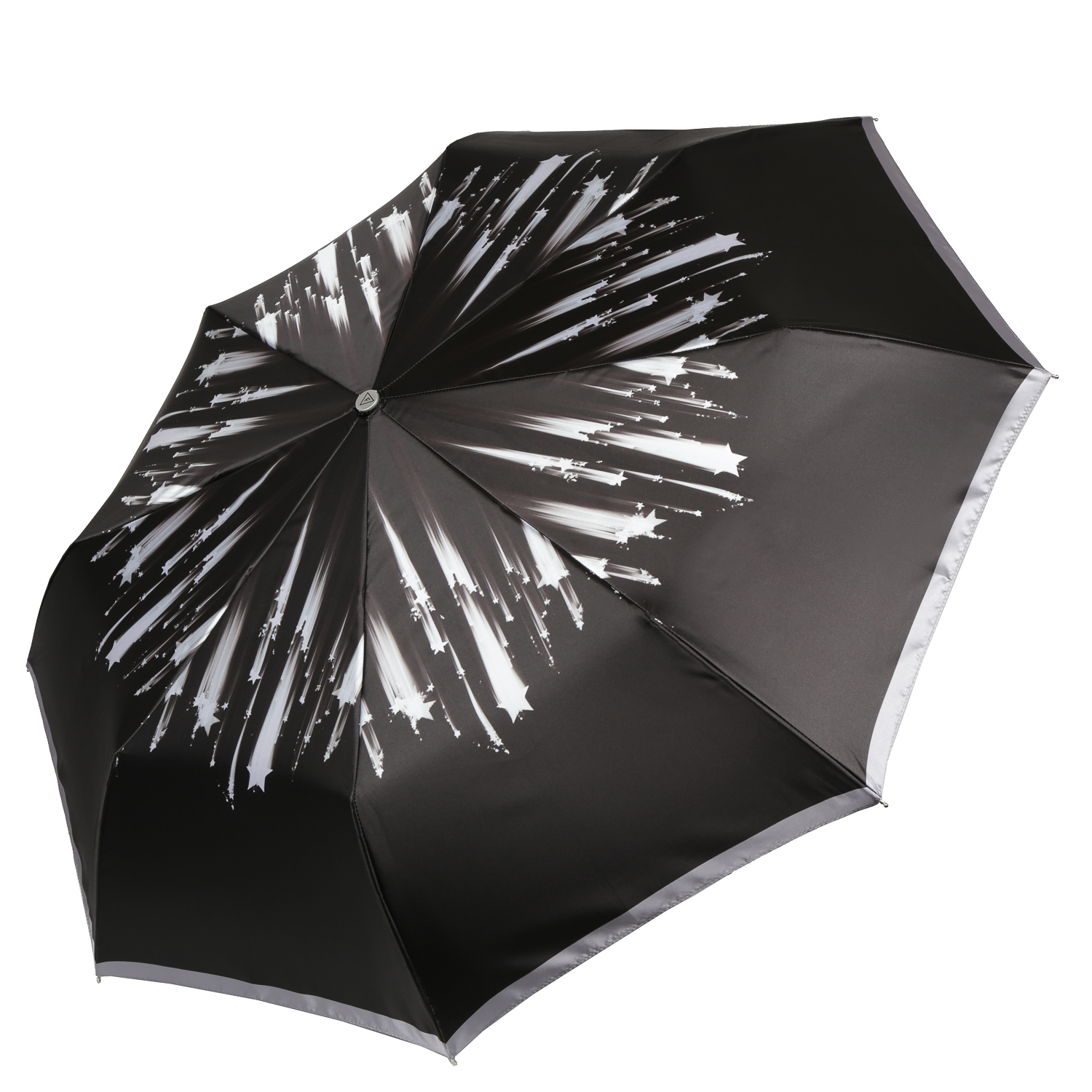 Зонт складной женский автоматический FABRETTI L-20299-3, серый