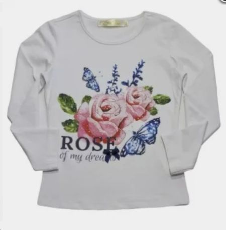 Блузка детская Malini, белый, 116, A0053