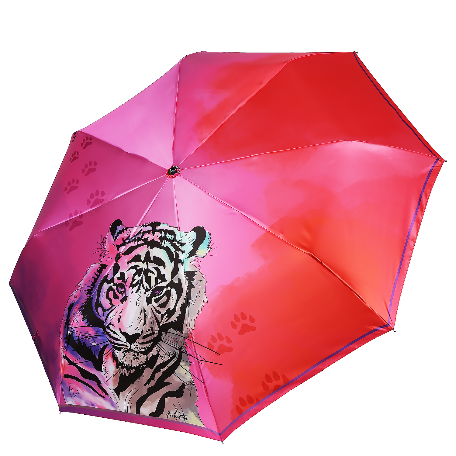 Зонт складной женский автоматический FABRETTI S-20234-5, розовый