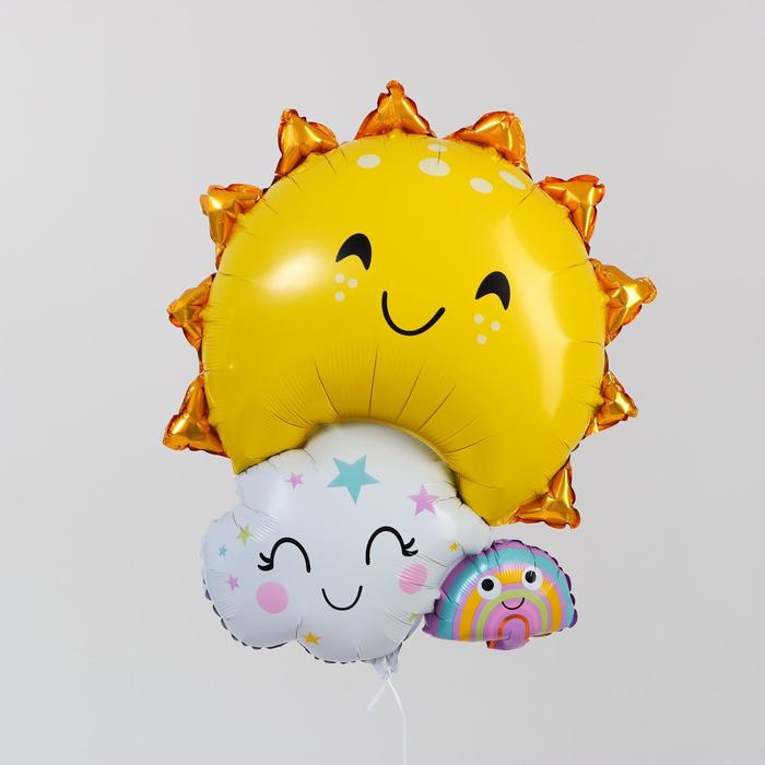 

Шар фольгированный 30" «Солнечный», фигура(5 шт.), Желтый