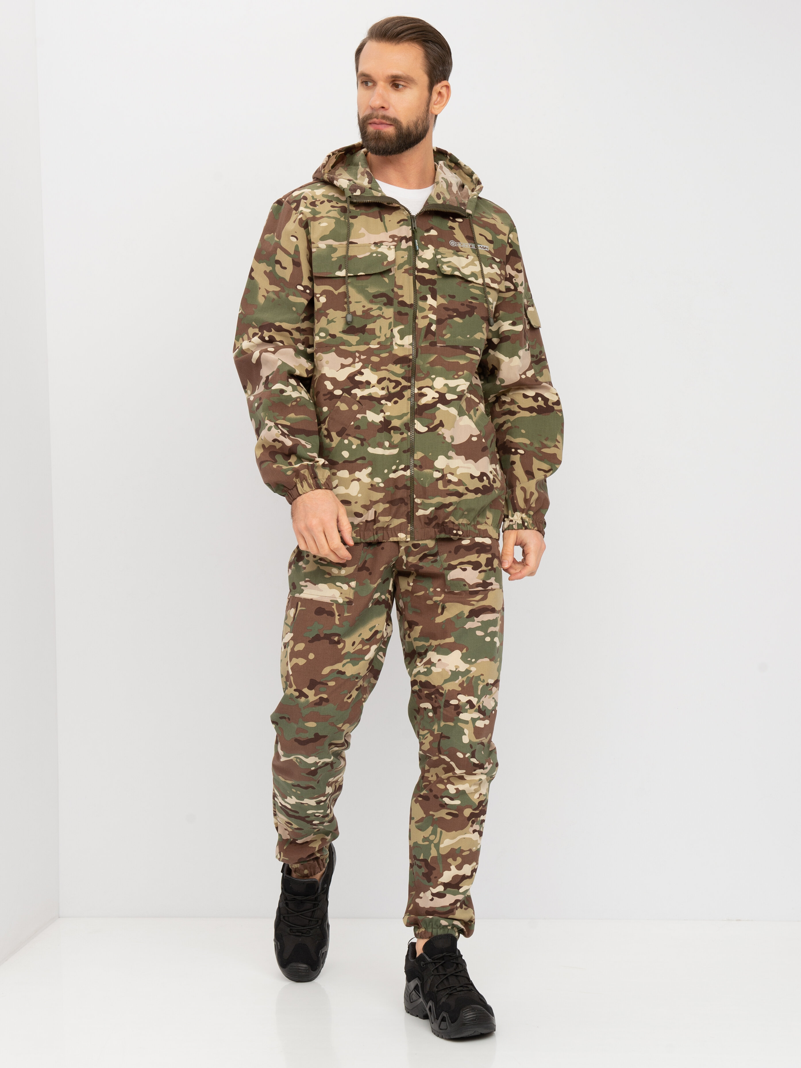 

Костюм летний Huntsman Стрелок ткань Сорочка цвет Мультикам 52-54/170-176, Хаки;бежевый, Стрелок