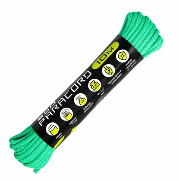 

Паракорд 550 Cord 10м (teal), Зеленый, 550