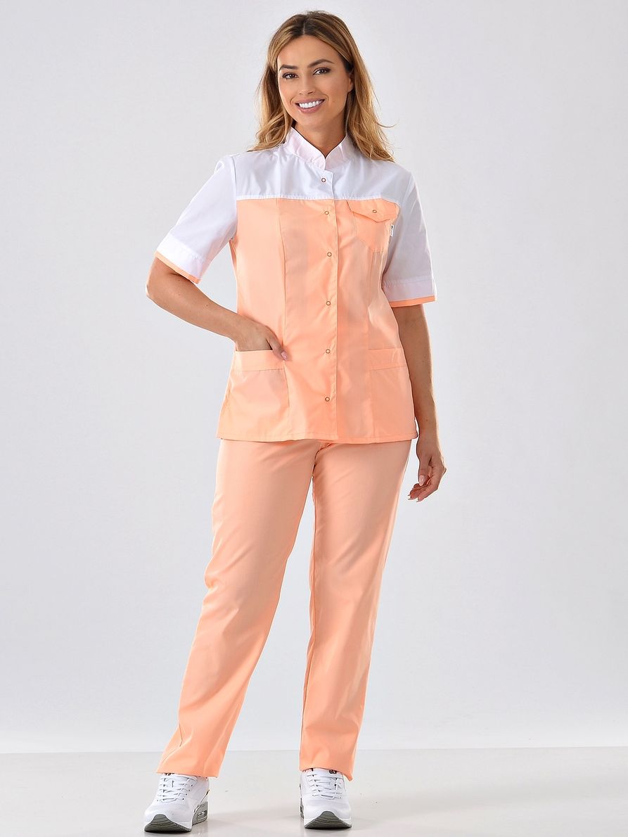 фото Костюм медицинский женский medicalwear марго 107 белый 40 ru