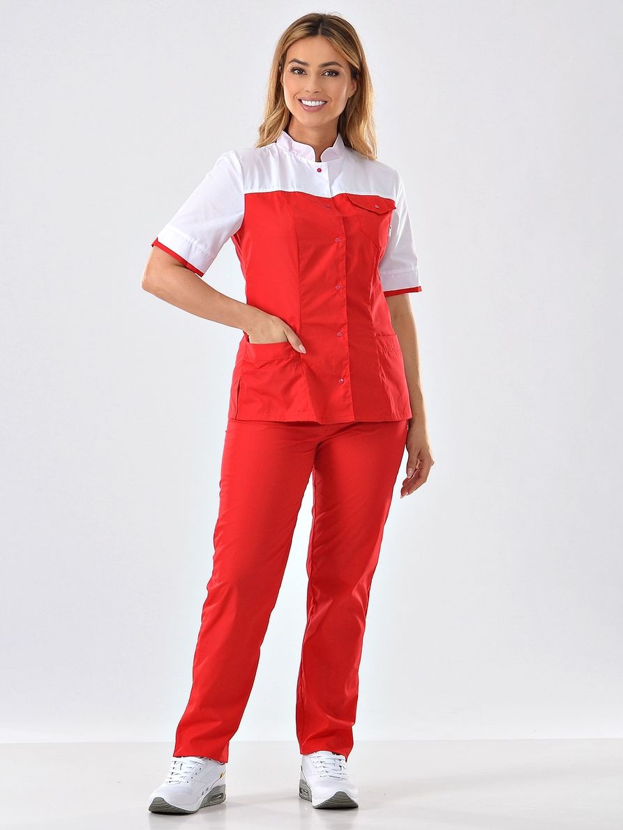 фото Костюм медицинский женский medicalwear марго 107 белый 38 ru