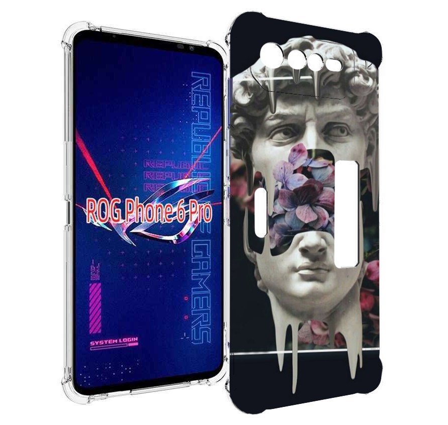 

Чехол MyPads статуя-с-цветами-внутри для Asus ROG Phone 6 Pro, Прозрачный, Tocco