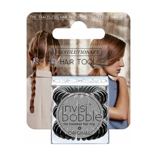 Резинка-браслет для волос Invisibobble Original True Black с подвесом