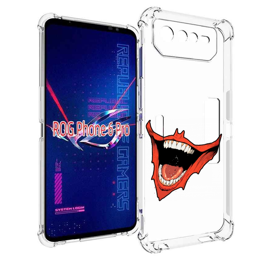 

Чехол MyPads страшная-улыбка для Asus ROG Phone 6 Pro, Прозрачный, Tocco