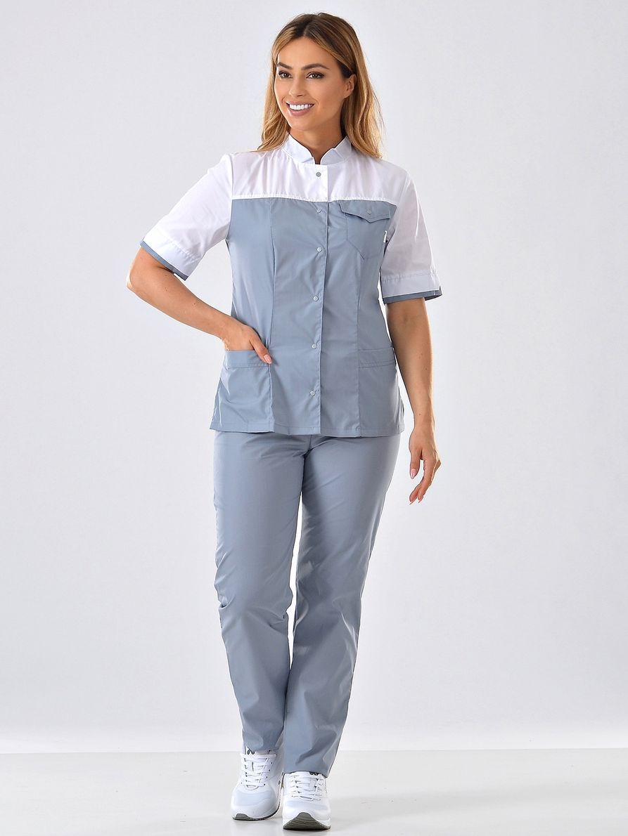 фото Костюм медицинский женский medicalwear марго 107 белый 40 ru