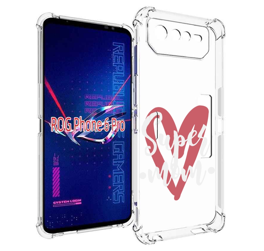 

Чехол MyPads супер-мать для Asus ROG Phone 6 Pro, Прозрачный, Tocco