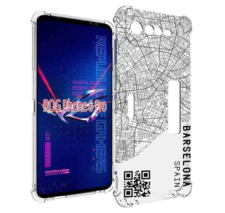 

Чехол MyPads схема-барселона для Asus ROG Phone 6 Pro, Прозрачный, Tocco