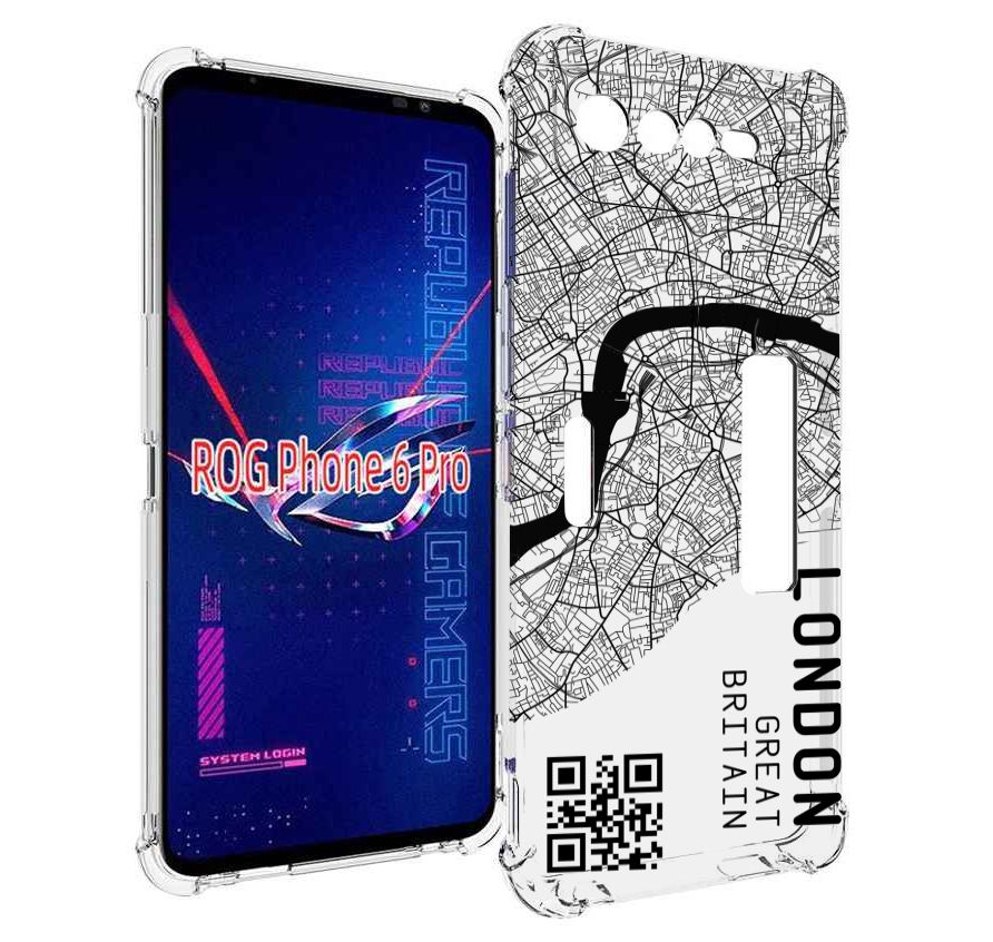 

Чехол MyPads схема-лондон для Asus ROG Phone 6 Pro, Прозрачный, Tocco