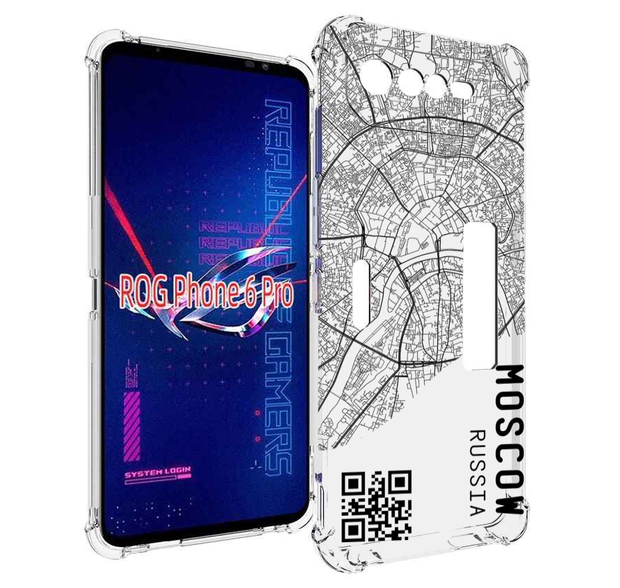 

Чехол MyPads схема-москва для Asus ROG Phone 6 Pro, Прозрачный, Tocco