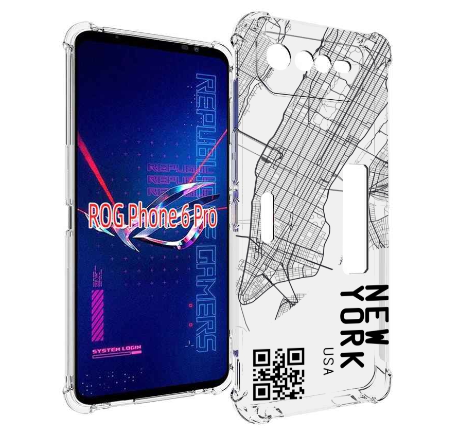 

Чехол MyPads схема-нью-йорк для Asus ROG Phone 6 Pro, Прозрачный, Tocco