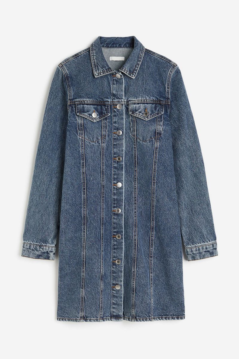 

Платье женское H&M 1215380 синее L, Синий, 1215380