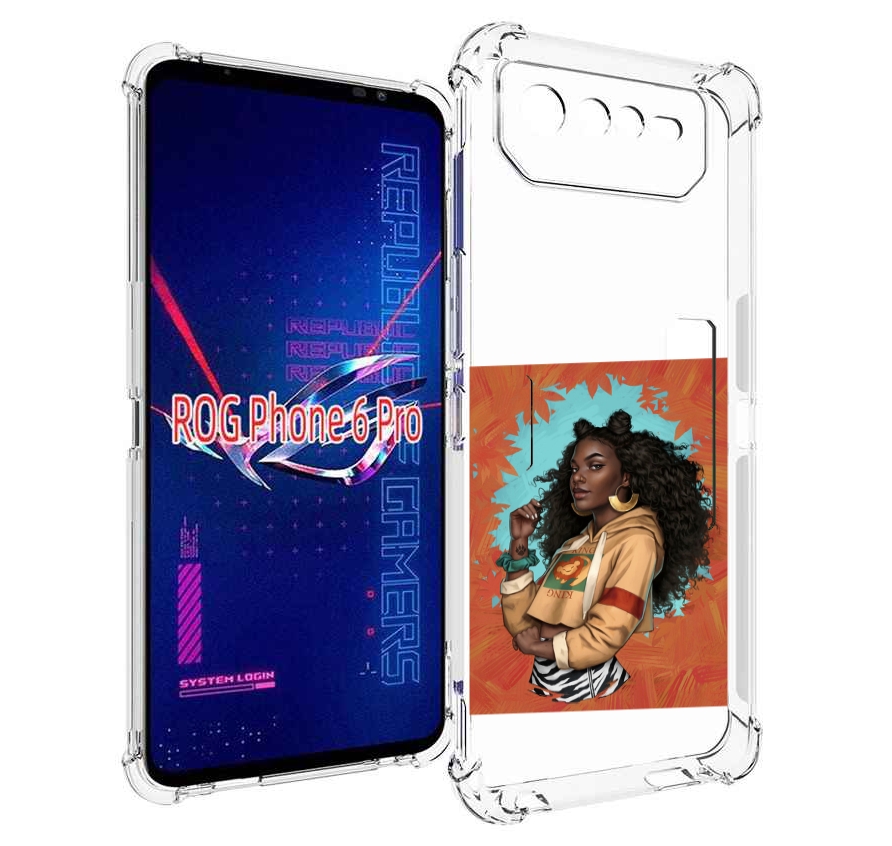 

Чехол MyPads темная-девушка женский для Asus ROG Phone 6 Pro, Прозрачный, Tocco