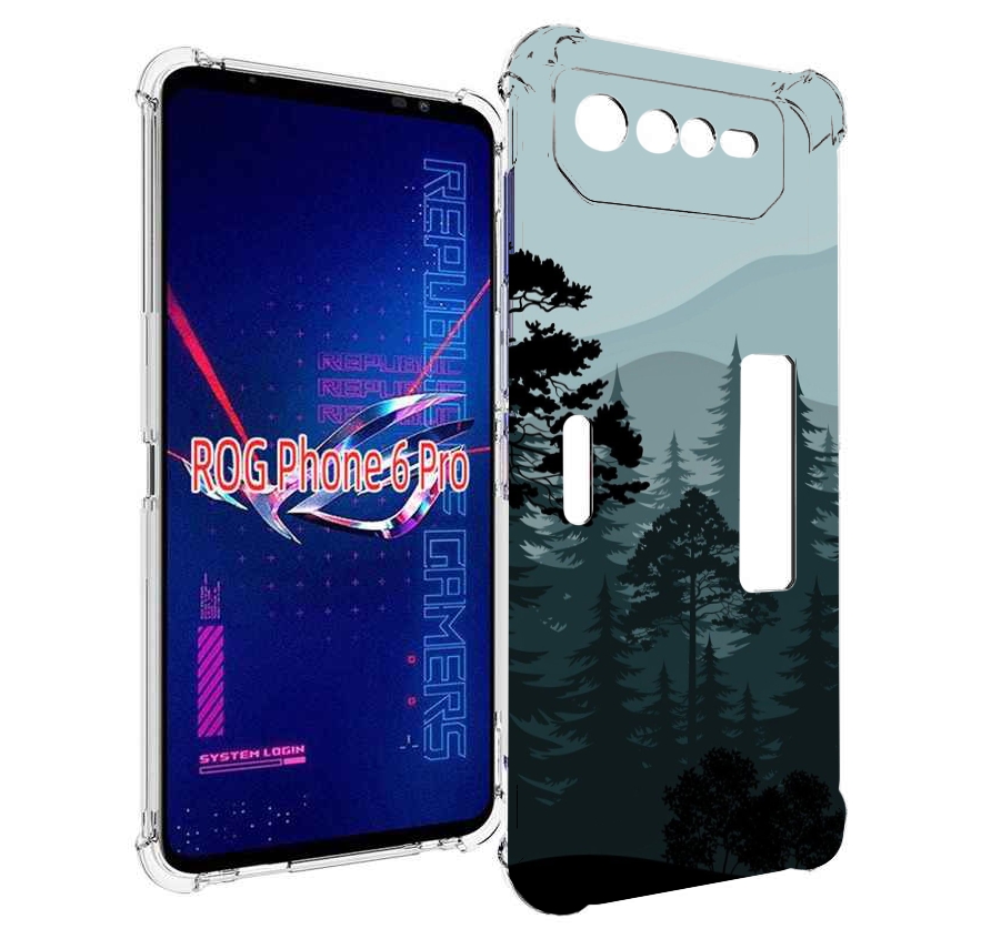 

Чехол MyPads темный лесочек для Asus ROG Phone 6 Pro, Прозрачный, Tocco