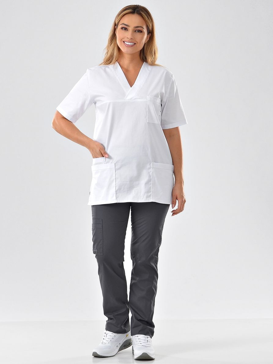 фото Костюм медицинский унисекс medicalwear хирург 109 белый 44 ru