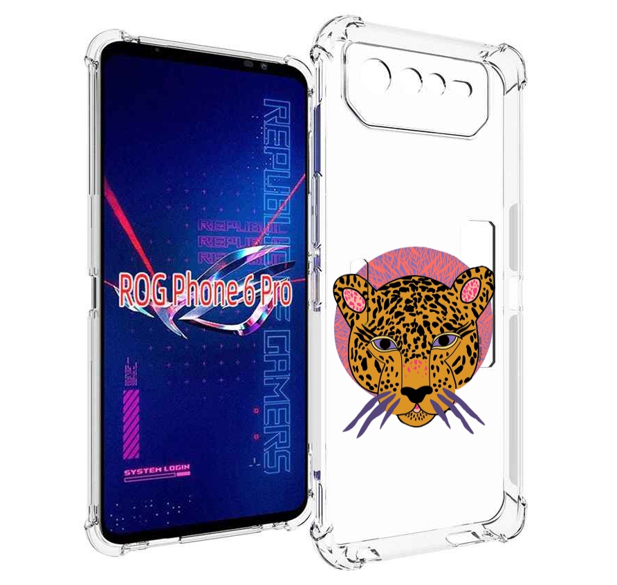 

Чехол MyPads тигр-в-кругу для Asus ROG Phone 6 Pro, Прозрачный, Tocco