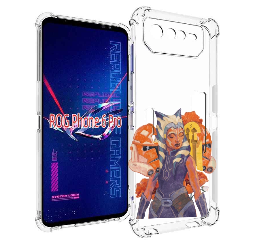 

Чехол MyPads тогрута-асока-тано для Asus ROG Phone 6 Pro, Прозрачный, Tocco