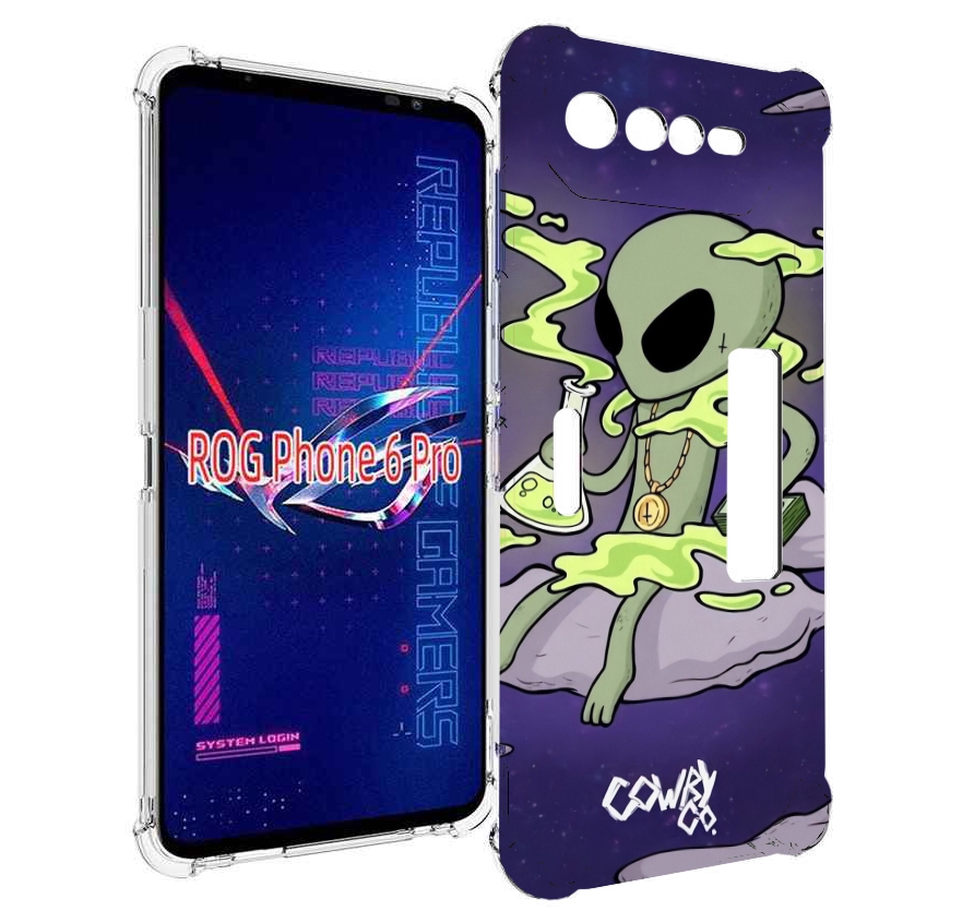 

Чехол MyPads токсичный инопланетянин для Asus ROG Phone 6 Pro, Прозрачный, Tocco
