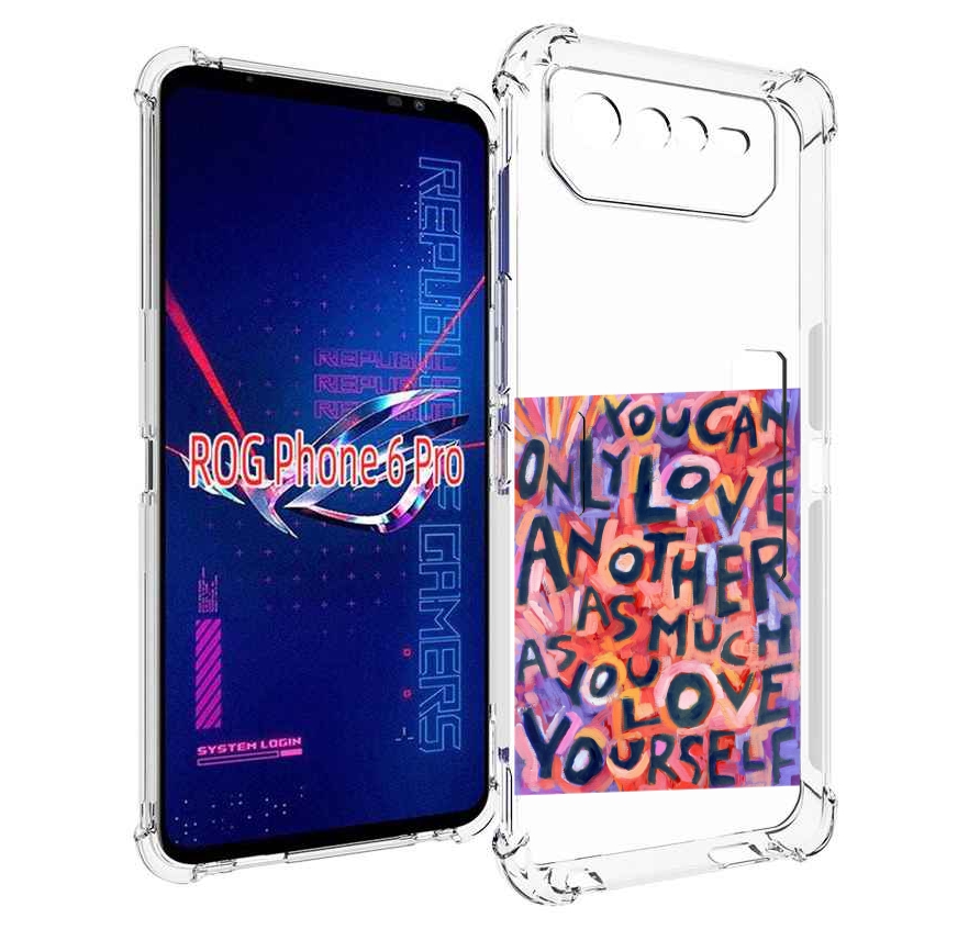 

Чехол MyPads ты-можешь-только-любить для Asus ROG Phone 6 Pro, Прозрачный, Tocco