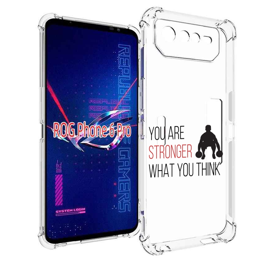 

Чехол MyPads ты-сильнее-чем-думаешь для Asus ROG Phone 6 Pro, Прозрачный, Tocco