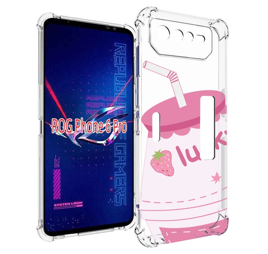

Чехол MyPads удачный-напиток для Asus ROG Phone 6 Pro, Прозрачный, Tocco