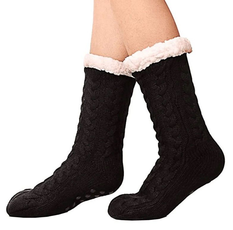 Носки унисекс TOP-Store Huggle Slipper Sock черные onesize