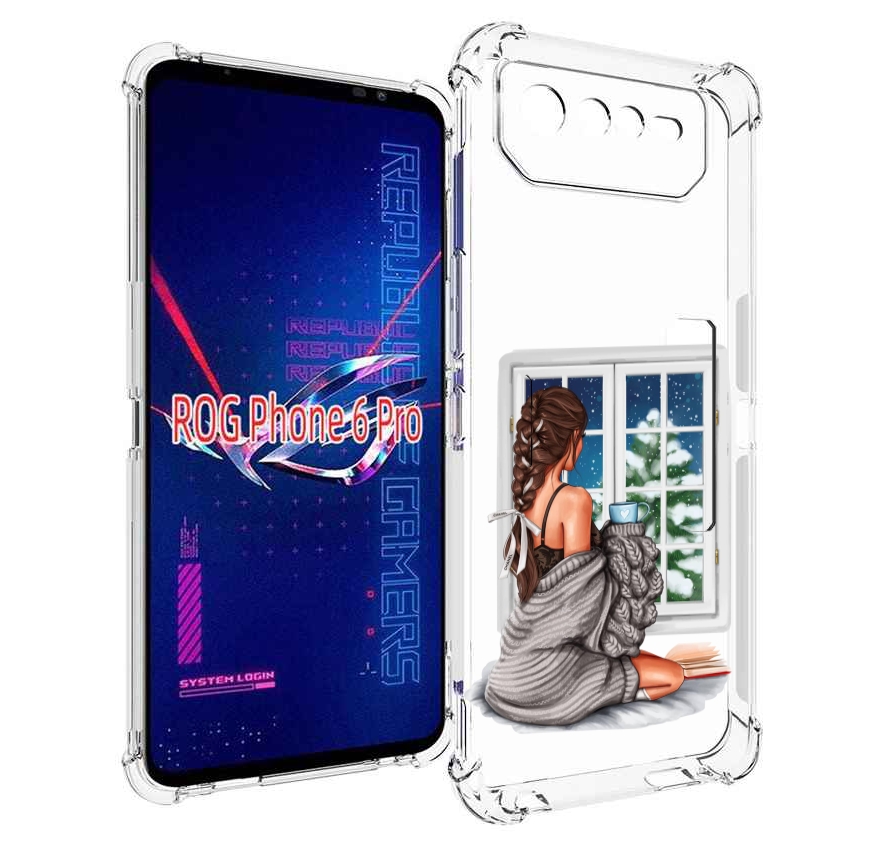 

Чехол MyPads уютное-зимнее-окно женский для Asus ROG Phone 6 Pro, Прозрачный, Tocco