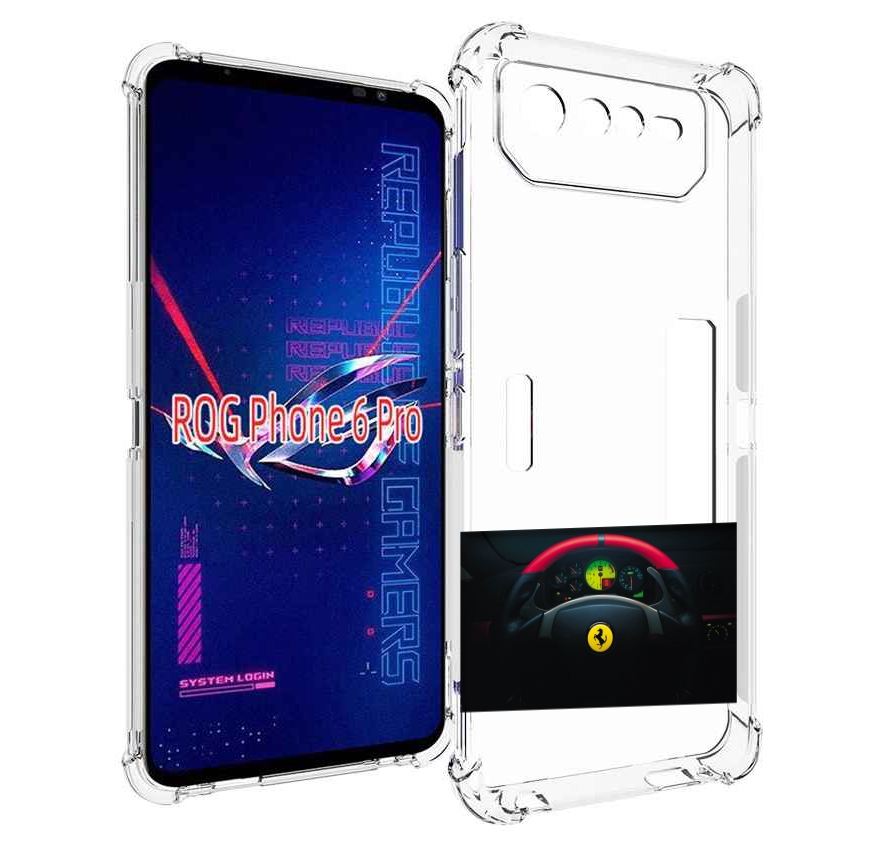 

Чехол MyPads ferrari 2 для Asus ROG Phone 6 Pro, Прозрачный, Tocco
