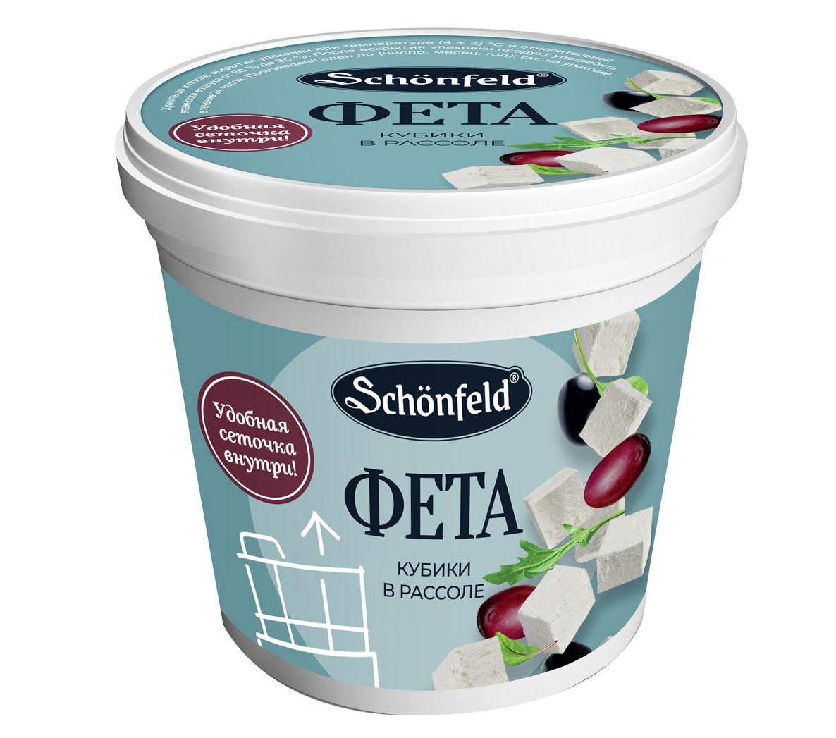 

Сыр Schonfeld Фета рассольный 45% 350г