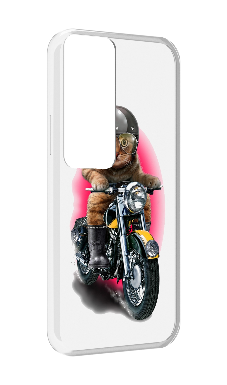 

Чехол MyPads мото-кот для Tecno Pova Neo 2, Прозрачный, Tocco