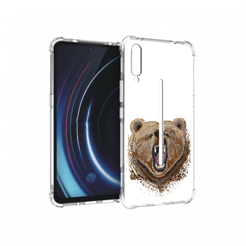 

Чехол MyPads Tocco для Vivo iQOO пиксельный медведь (PT226955.389.539), Прозрачный, Tocco