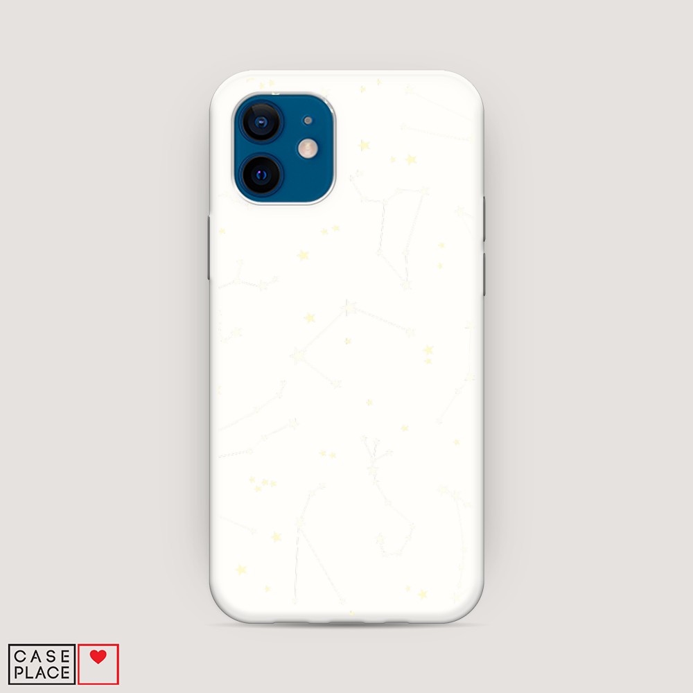 

Матовый силиконовый чехол "Созвездия" на Apple iPhone 12, 12557-1