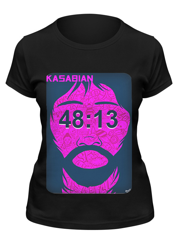 

Футболка женская Printio Kasabian - 48:13 черная M, Черный, Kasabian - 48:13